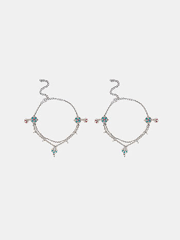 Baat Pakki Anklets in 925 Silver