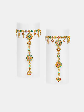 Shaadi Shringar Foot Harness in Gold Plated 925 Silver