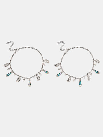 Sagai Shor Anklets in 925 Silver