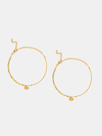 Fight Song Anklet in Gold Plated 925 Silver