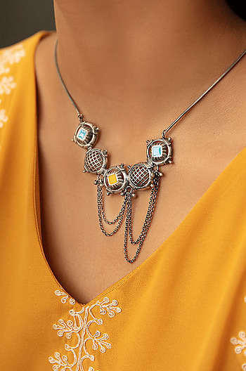 Antique Pash Sculpture Necklace