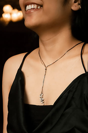 Midnight Sky Necklace in Black Rhodium Plating