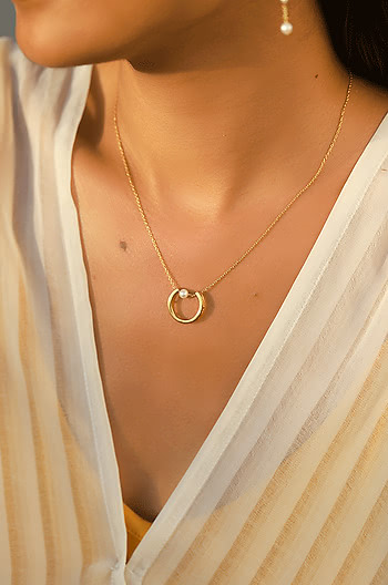 So Wearable Necklace in Gold Plating