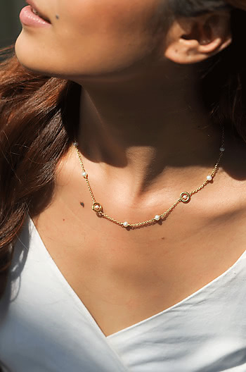 Play Harder Necklace in Gold Plated 925 Silver