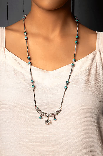 Antique Long Tusklist Necklace