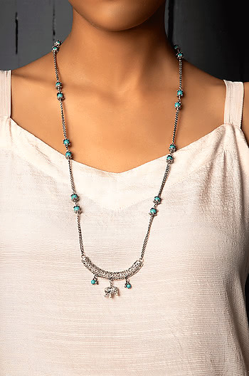 Antique Long Tusklist Necklace