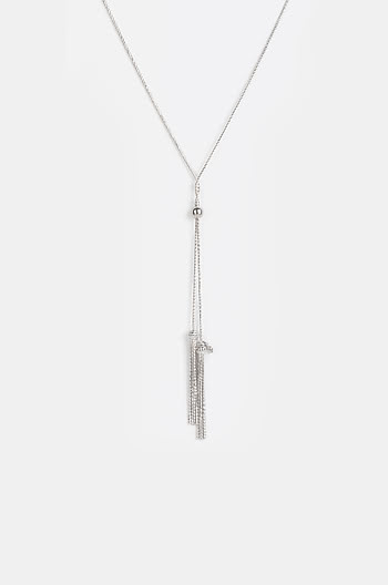 Good Thing Necklace in Rhodium Plating