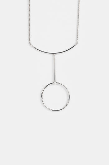 Love Yourself Necklace in Rhodium Plating