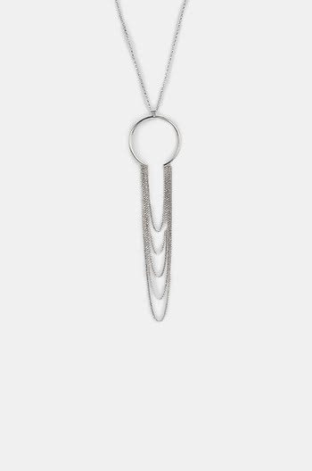 Firework Necklace in Rhodium Plating