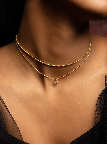 Buy Hey Mama Choker In Gold Plated 925 