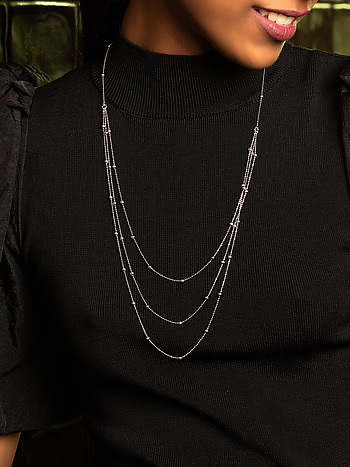 This item is unavailable - Etsy | Silver necklace, Necklace designs, Layered  necklace set