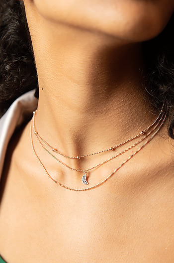 Teenage Dream Choker in Rose Gold Plating