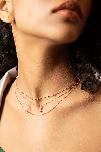 Teenage Dream Choker in Rose Gold Plating