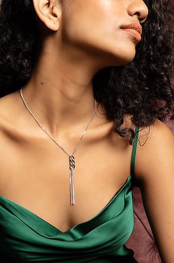 Party Rock Anthem Necklace in Rhodium Plating