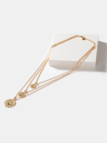 All In Layered Necklace in Gold Plated 925 Silver