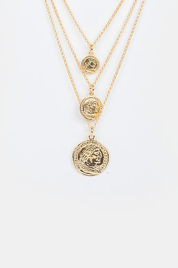 All In Layered Necklace In Gold Plating