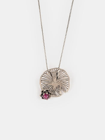 Oxidised Rise Above Fear Necklace in 925 Silver