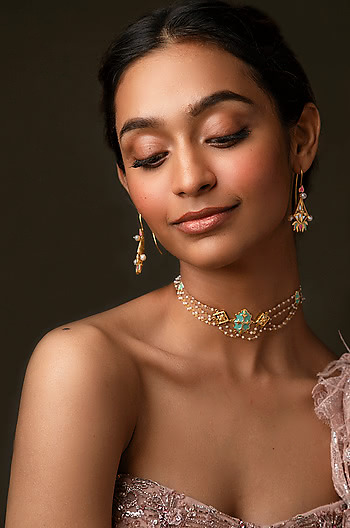 Aaja Nachle Necklace in Gold Plated Brass
