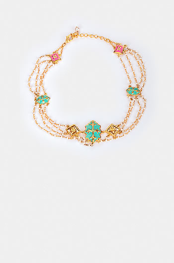 Aaja Nachle Necklace in Gold Plated Brass