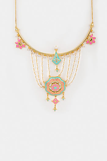 Iski Uski Necklace in Gold Plated Brass