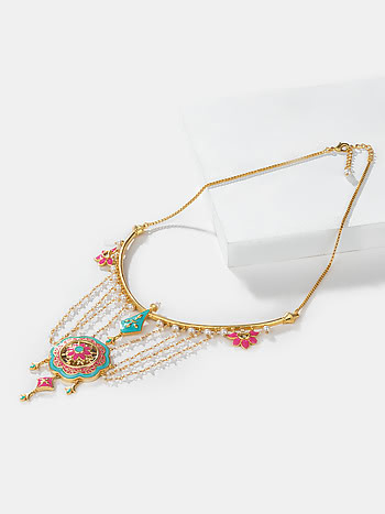 Iski Uski Necklace in Gold Plated Alloy