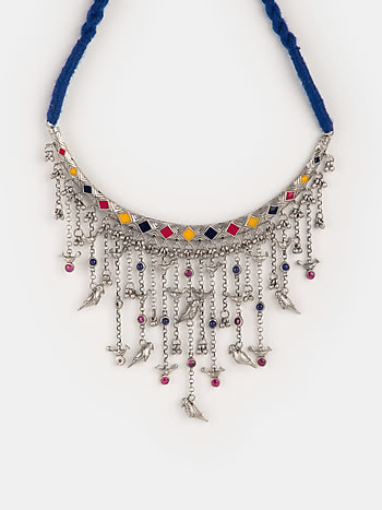 Sudo Motif Necklace in Oxidised 925 Silver