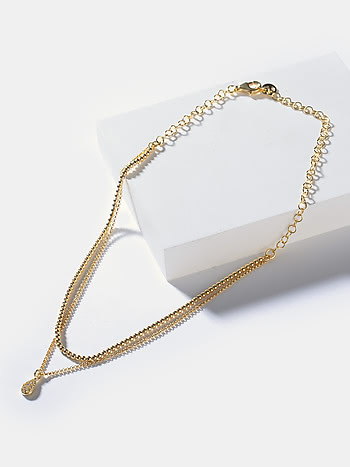 Raise the Roof Choker in Gold Plated in 925 Silver