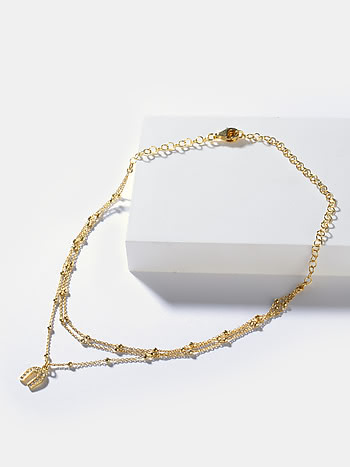 Hollaback Girl Choker in Gold Plated in 925 Silver