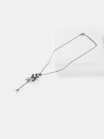 Marie C Necklace in 925 Oxidised Silver