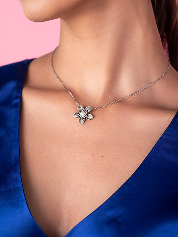 Shirin E Necklace in 925 Oxidised Silver