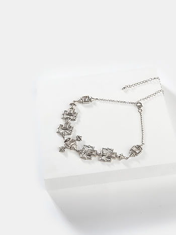 Elizabeth Bennet Choker in 925 Oxidised Silver