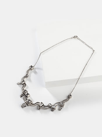 Anne Shirley Necklace in 925 Oxidised Silver