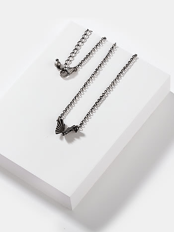 Chasing My Constant Endeavours Mini Butterfly Necklace in 925 Silver