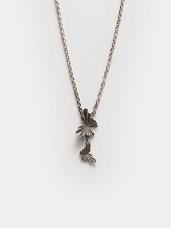 Oxidised Chasing My Unexplored Territories Necklace in 925 Silver