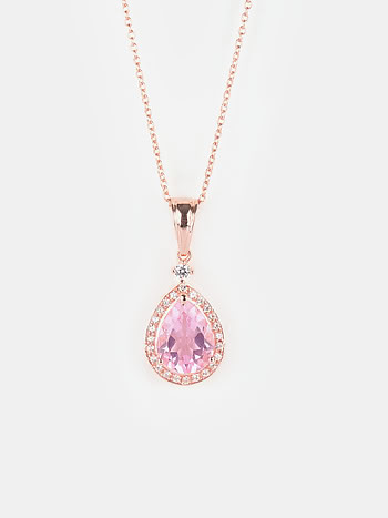 Blush Sky Pendant Necklace in Rose Gold Plated 925 Silver