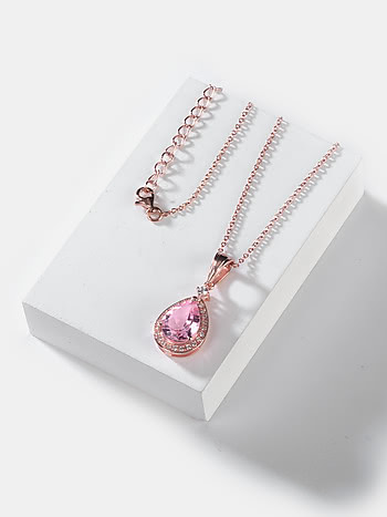 Blush Sky Pendant Necklace in Rose Gold Plated 925 Silver