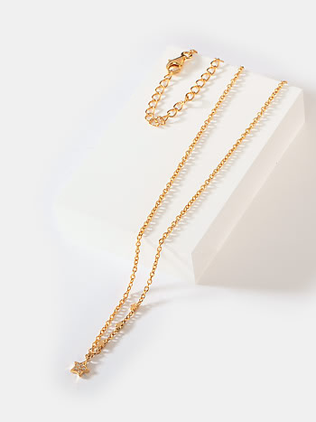 Starry Night Necklace in Gold Plated 925 Silver 
