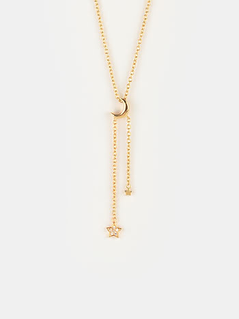 Magic In The Milky Way Necklace in Gold Plated 925 Silver