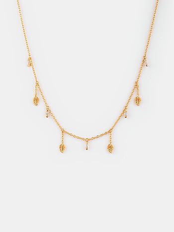 Lullaby of the Leaves Necklace in Gold Plated 925 Silver
