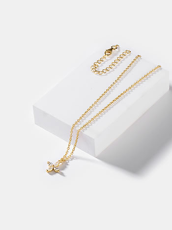 Leaf a Mark Necklace in Gold Plated 925 Silver