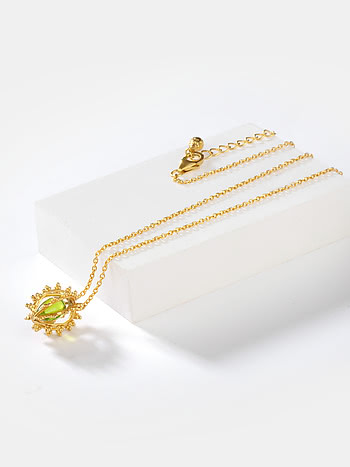 Magnifica Bloom Necklace in Gold Plated 925 Silver