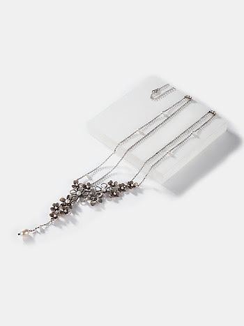 Emma G Necklace in 925 Oxidised Silver