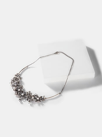 Amrita S Necklace in 925 Oxidised Silver