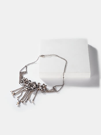 Shirley C Necklace in 925 Oxidised Silver