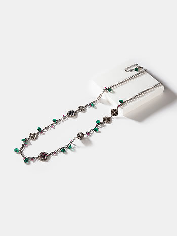 Feeling Soni Oxidised Necklace in 925 Silver