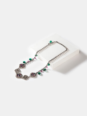 Feeling Soni Oxidised Choker in 925 Silver