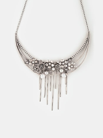 Susan B Necklace in 925 Oxidised Silver