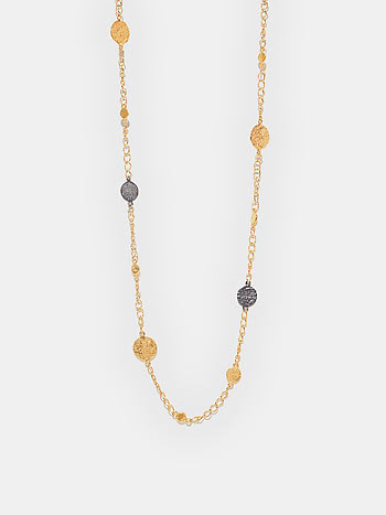 Buy Trail Of Glitter Confetti Necklace In Dual Plated 925 Silver