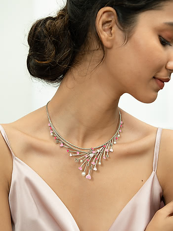 Multi Coloured Beaded Necklace – Aida Shoreditch