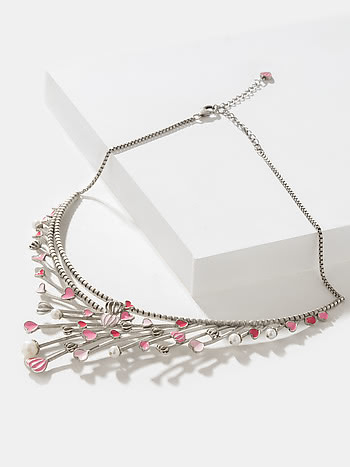 For the Love of Pushing Boundaries Heart Necklace in Oxidized 925 Silver